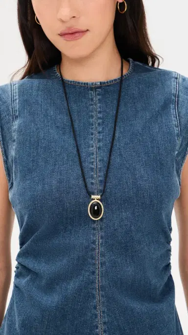 Luv AJ The Midnight Mesa Cord Necklace Gold One Size | Thumbnail 3 Luv AJ The Midnight Mesa Cord Necklace Gold One Size | Thumbnail 3