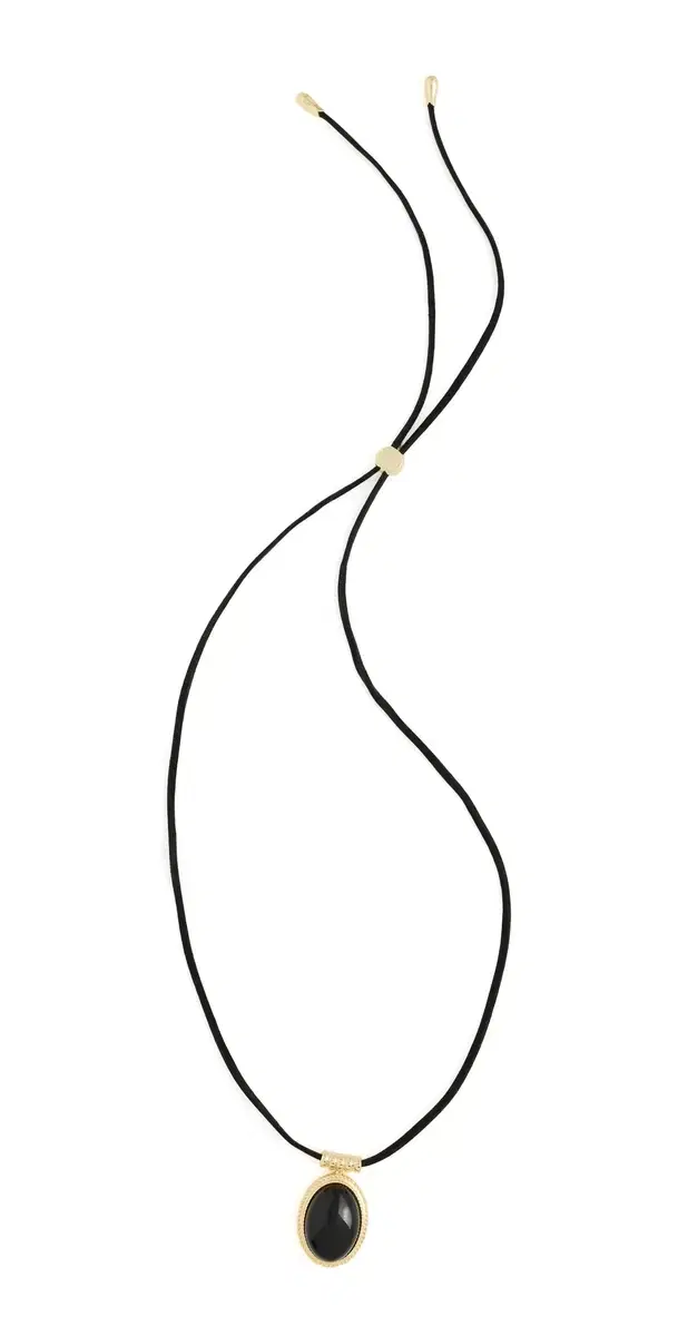 Luv Aj The Midnight Mesa Cord Necklace Gold One Size