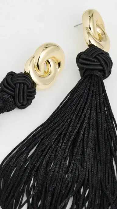 Luv AJ The Solstice Knot Tassel Earrings | Thumbnail 4 Luv AJ The Solstice Knot Tassel Earrings | Thumbnail 4