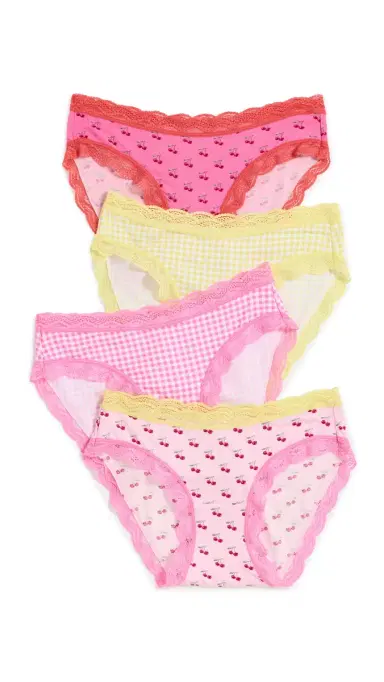Stripe & Stare Original Knickers 4 Pack Cherry Baby | Thumbnail 6
