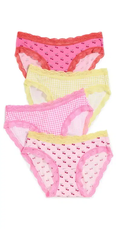 Stripe & Stare Original Knickers 4 Pack Cherry Baby | Thumbnail 1