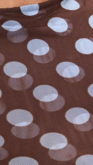 LE BOP Carrie Tank Brown/Blue Polka Dot XS | Thumbnail 6 LE BOP Carrie Tank Brown/Blue Polka Dot XS | Thumbnail 6