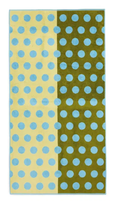 Dusen Dusen Bath Towel Blue Dot | Thumbnail 5 Dusen Dusen Bath Towel Blue Dot | Thumbnail 5
