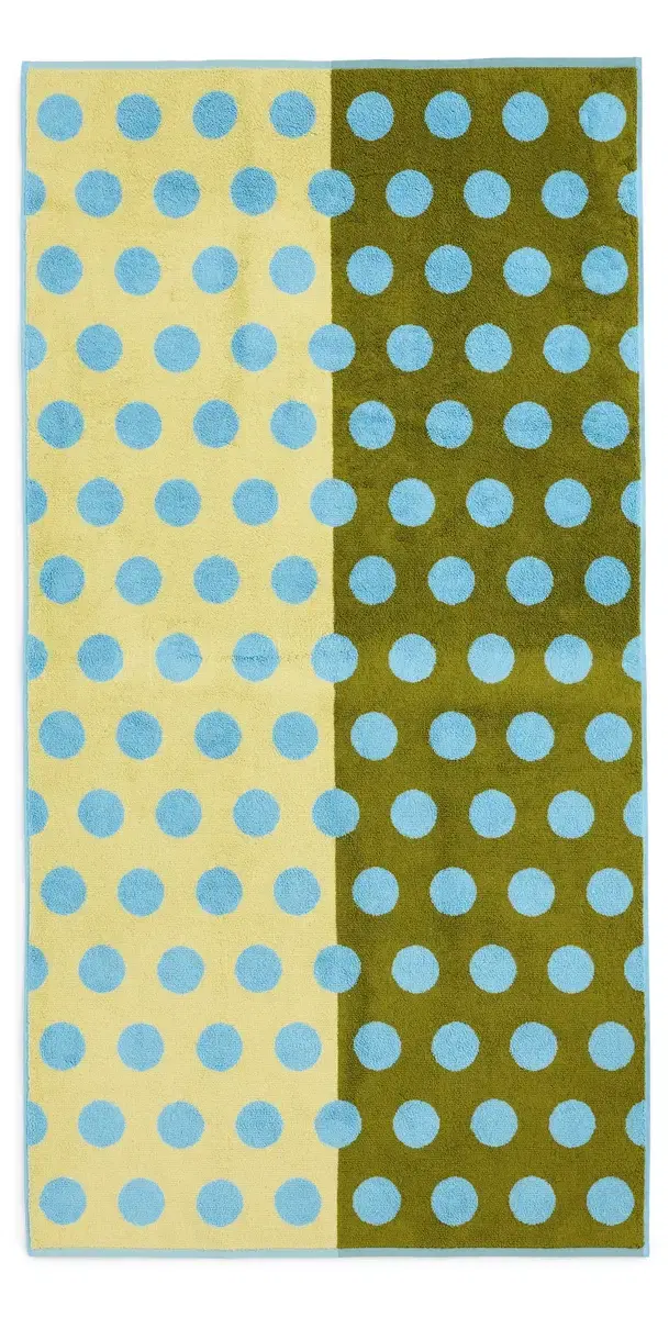 Dusen Dusen Bath Towel Blue Dot One Size