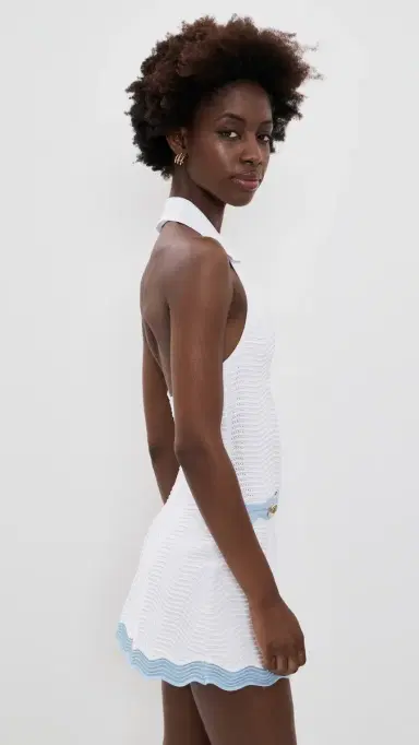Retrofête Dorianne Dress Metallic White/Glace | Thumbnail 4 Retrofête Dorianne Dress Metallic White/Glace | Thumbnail 4