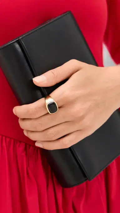 Luv AJ The Midnight Mesa Signet Ring | Thumbnail 3