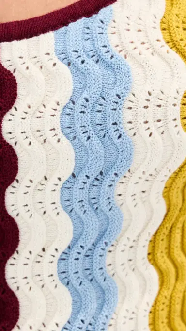 LE BOP Jeselle Wavy Stripe Tank Top Citrine Stripe | Thumbnail 6 LE BOP Jeselle Wavy Stripe Tank Top Citrine Stripe | Thumbnail 6