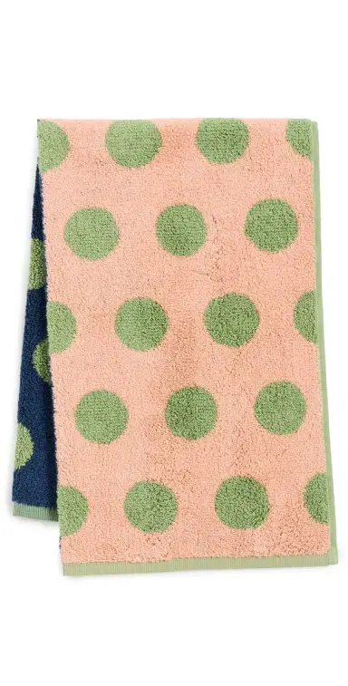 Dusen Dusen Hand Towel Green Dot One Size | Thumbnail 1