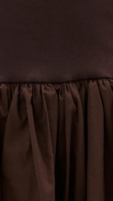 LE BOP Piper Solid Dress Chocolate Brown L | Thumbnail 6 LE BOP Piper Solid Dress Chocolate Brown L | Thumbnail 6