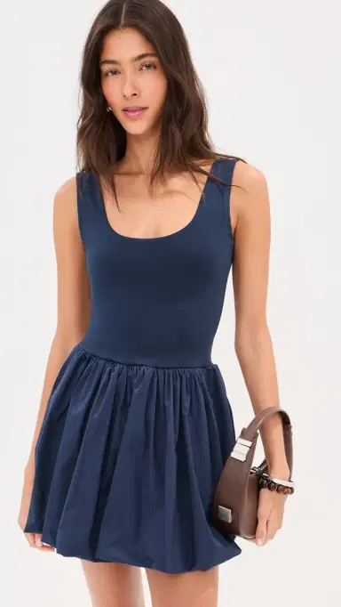 LE BOP Piper Solid Dress Navy | Thumbnail 2 LE BOP Piper Solid Dress Navy | Thumbnail 2