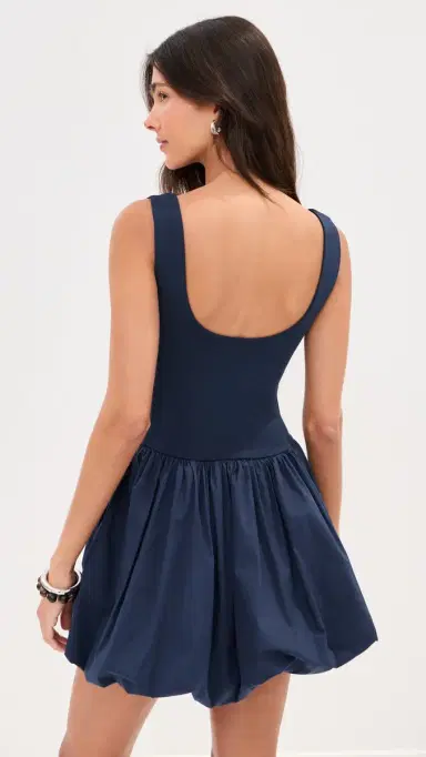 LE BOP Piper Solid Dress Navy | Thumbnail 3 LE BOP Piper Solid Dress Navy | Thumbnail 3