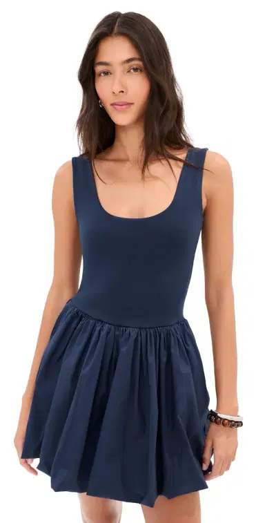 LE BOP Piper Solid Dress Navy | Thumbnail 1 LE BOP Piper Solid Dress Navy | Thumbnail 1