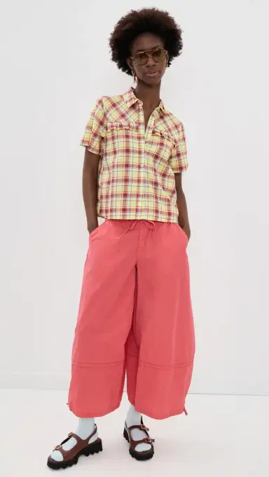 Damson Madder Check Shirt Celery | Thumbnail 5