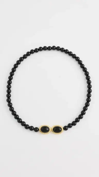 Luv AJ The Midnight Mesa Beaded Necklace Gold One Size | Thumbnail 2 Luv AJ The Midnight Mesa Beaded Necklace Gold One Size | Thumbnail 2