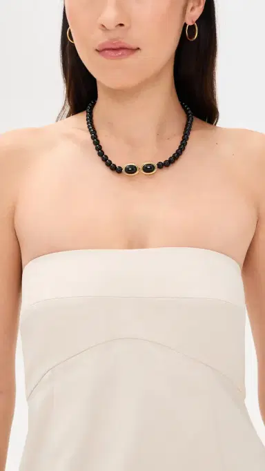 Luv AJ The Midnight Mesa Beaded Necklace Gold One Size | Thumbnail 3 Luv AJ The Midnight Mesa Beaded Necklace Gold One Size | Thumbnail 3