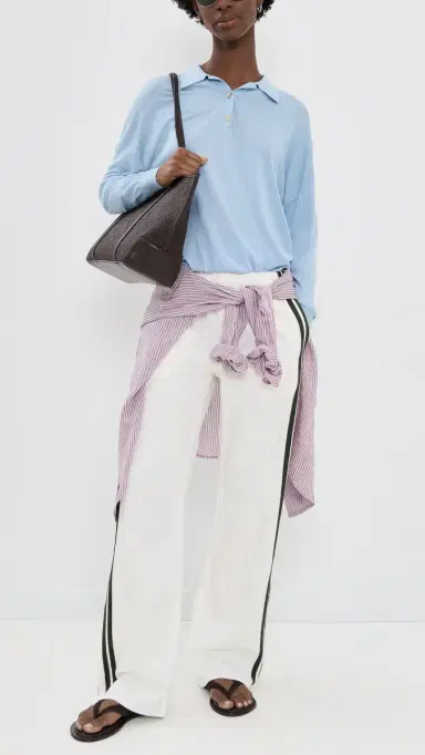 rag & bone Featherweight Logan Pull On Track Pants White Sport | Thumbnail 5 rag & bone Featherweight Logan Pull On Track Pants White Sport | Thumbnail 5