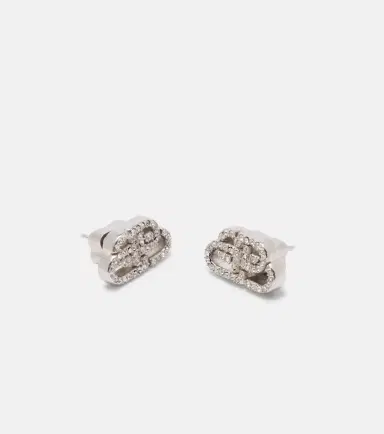 Balenciaga BB embellished earrings | Thumbnail 3