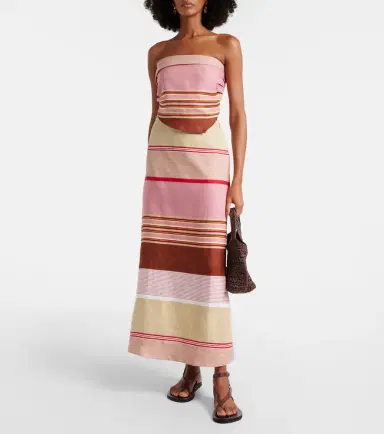 Faithfull Ebbe striped linen top | Thumbnail 3