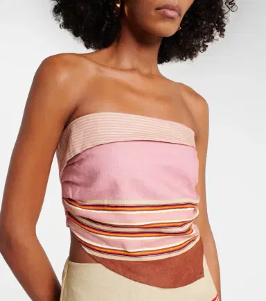 Faithfull Ebbe striped linen top | Thumbnail 4