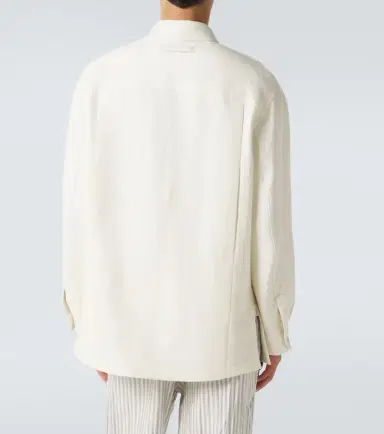 Zegna Wool and linen overshirt | Thumbnail 5 Zegna Wool and linen overshirt | Thumbnail 5