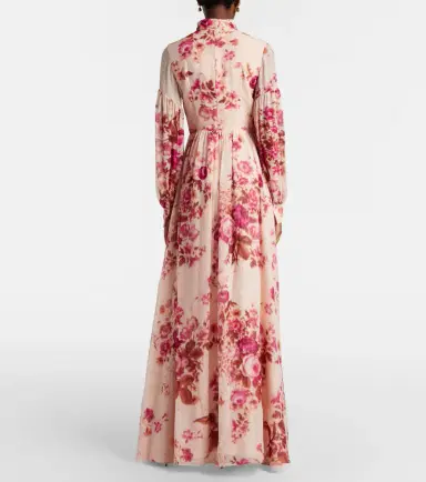 Erdem Floral neck-tie silk voile gown | Thumbnail 4