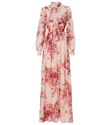 Erdem Floral neck-tie silk voile gown | Thumbnail 1