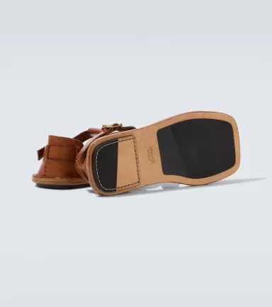 Versace Souvenir leather fisherman sandals | Thumbnail 4 Versace Souvenir leather fisherman sandals | Thumbnail 4
