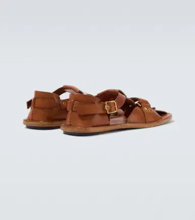 Versace Souvenir leather fisherman sandals | Thumbnail 5 Versace Souvenir leather fisherman sandals | Thumbnail 5
