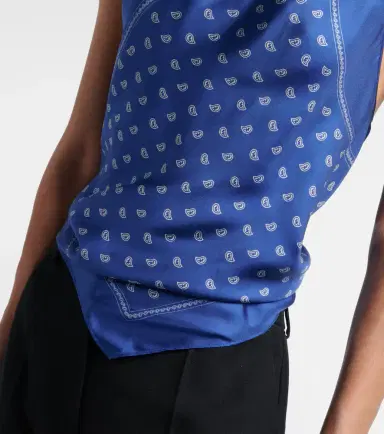 Christopher Esber Bandana draped silk top | Thumbnail 4