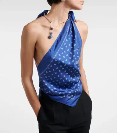 Christopher Esber Bandana draped silk top | Thumbnail 5