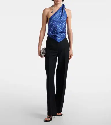 Christopher Esber Bandana draped silk top | Thumbnail 7