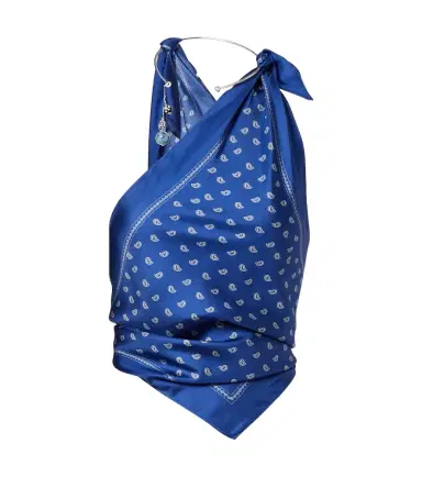 Christopher Esber Bandana draped silk top | Thumbnail 1