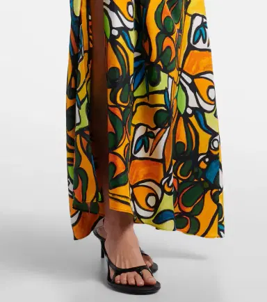 Christopher Esber Printed draped silk maxi skirt | Thumbnail 6 Christopher Esber Printed draped silk maxi skirt | Thumbnail 6