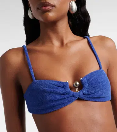 Christopher Esber Cotton-blend terry bra top | Thumbnail 3