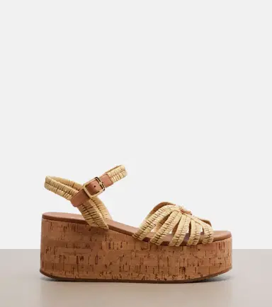 Prada Crochet wedge sandals | Thumbnail 2