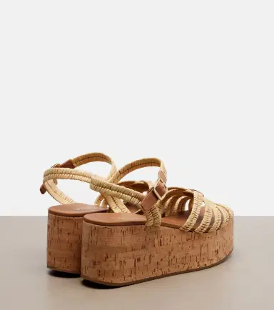 Prada Crochet wedge sandals | Thumbnail 4