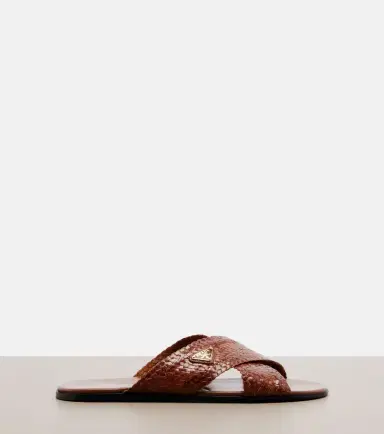 Prada Woven leather slides | Thumbnail 3