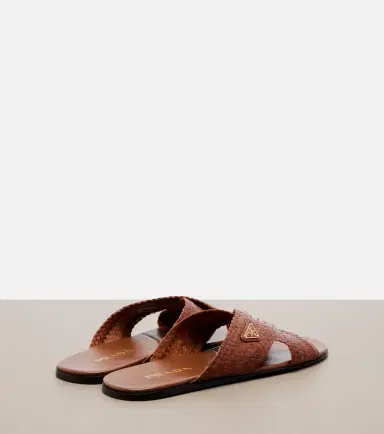 Prada Woven leather slides | Thumbnail 4