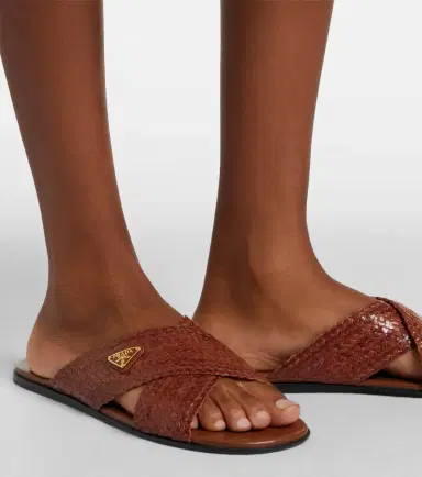 Prada Woven leather slides | Thumbnail 5