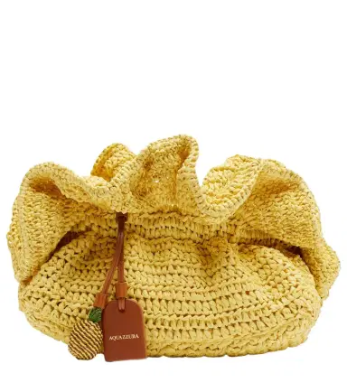 Aquazzura Paradise raffia clutch | Thumbnail 1 Aquazzura Paradise raffia clutch | Thumbnail 1
