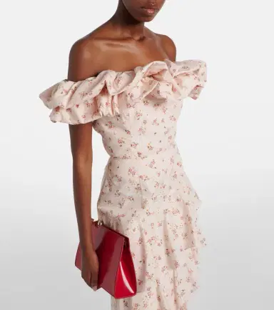 Markarian Dalia floral off-shoulder cotton top | Thumbnail 3