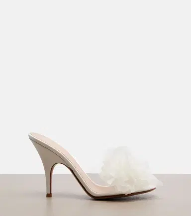 Gianvito Rossi Floral-appliqué PVC mules | Thumbnail 4 Gianvito Rossi Floral-appliqué PVC mules | Thumbnail 4