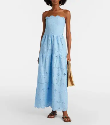 Melissa Odabash Sophie broderie anglaise cotton maxi dress | Thumbnail 4