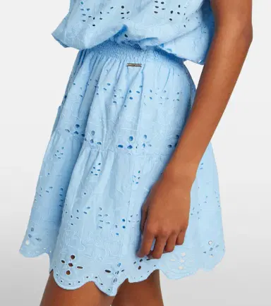 Melissa Odabash Colette broderie anglaise cotton minidress | Thumbnail 2
