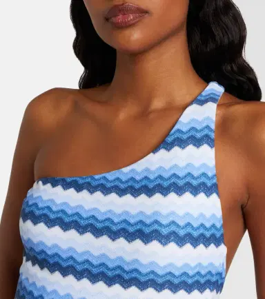 Melissa Odabash Madrid chevron one-shoulder swimsuit | Thumbnail 5 Melissa Odabash Madrid chevron one-shoulder swimsuit | Thumbnail 5