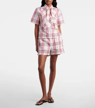 Burberry Olea Check cotton blouse | Thumbnail 2
