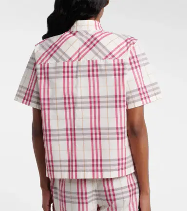 Burberry Olea Check cotton blouse | Thumbnail 3