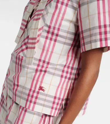 Burberry Olea Check cotton blouse | Thumbnail 6