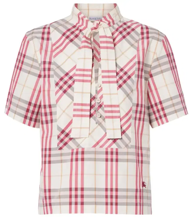 Burberry Olea  Check cotton blouse