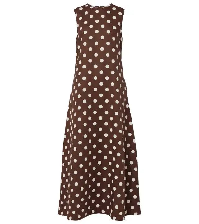Asceno Tallin linen and cotton maxi dress